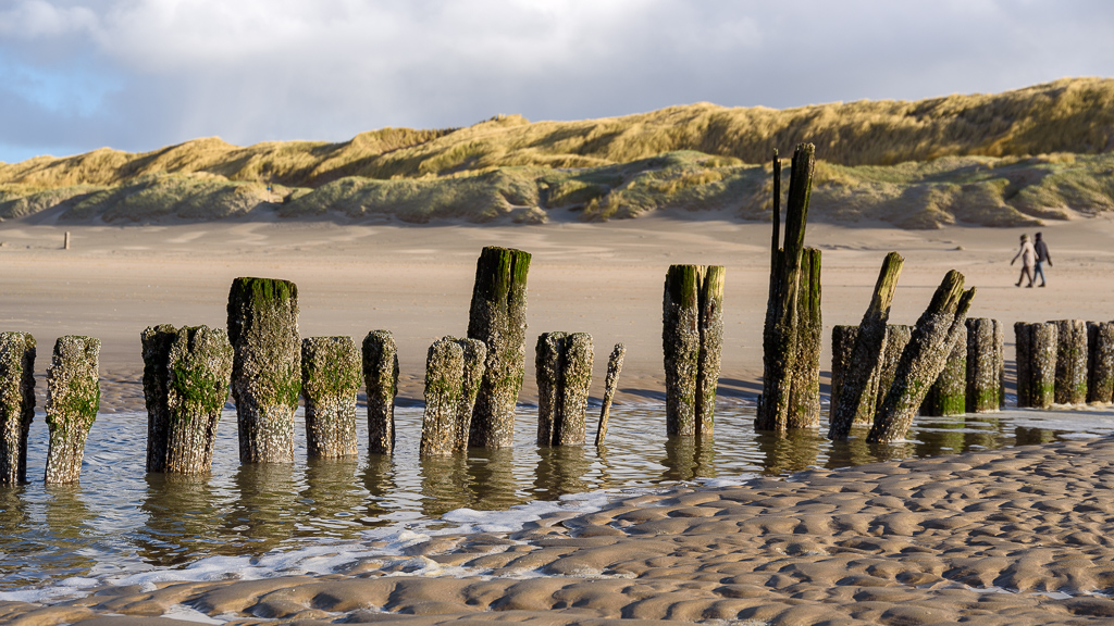 palen op het strand